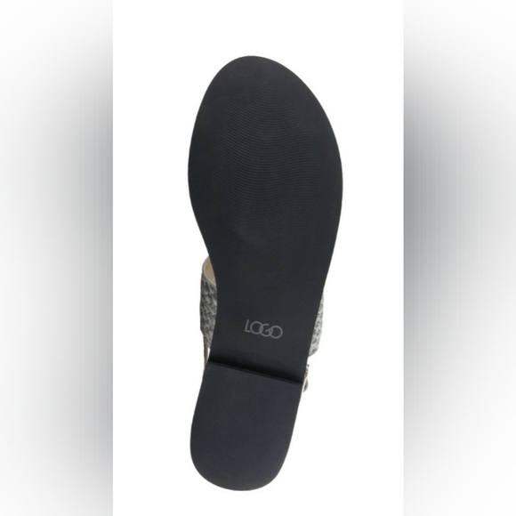 LOGO Lori Goldstein “Taylor” Slingback Sandal Pink/Snakeskin NIB - Picture 3 of 4